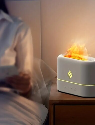  7 farger bærbar usb cool mist luftfukter med LED fargeskiftende lys og aroma diffuser