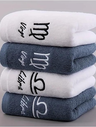  Constellation Towel 100% Cotton Towel Creative  Couple Gift Thickened Sports Face Towel Pure Cotton Towel