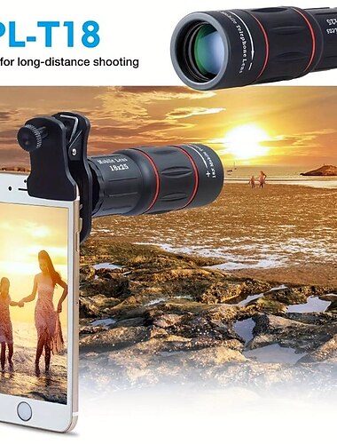  18 X 25mm Monocular Telescope Portable High Definition for Bird Watching Hunting Camping Travelling Wildlife Scenery