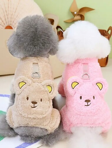  Honden Katten Jumpsuits leuke Style Casual Winter Warm Ademend Zacht Wasbaar Comfortabel Buiten Casual / Dagelijks Hondenkleding for Bichon Frise pomeranian kleine huisdieren Vlinder Small