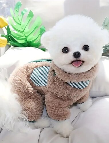  Hund Katze Mäntel Jacke Party Sport & Outdoor Winter Warm Atmungsaktiv Weich Waschbar Bequem Weihnachten Outdoor Alltagstauglich Hundebekleidung for Bichon Frise Zwergspitz Baby Haustier Papillon