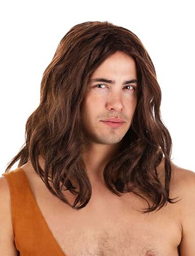  Tarzan Ruskea Peruukki Aikuisille Halloween-peruukin