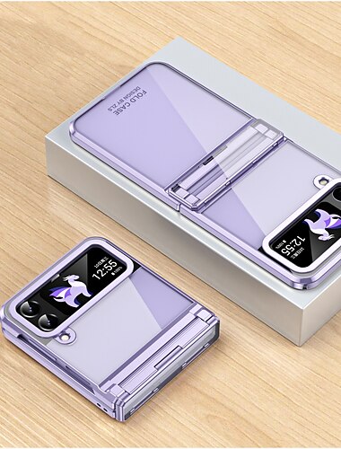  HD transparent klar belægning fund til Galaxy Z Flip 6 Z Flip 5 Z Flip 4 Z Flip 3 case til Samsung Galaxy Z Flip 5 justering hængslet case beskyttelsescover