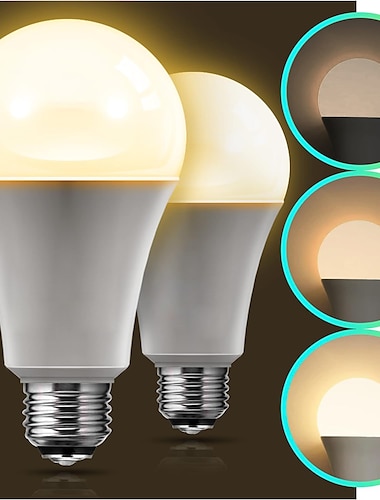  ampoule led ampoule led 3 voies 120w équivalent 3 niveaux de luminosité ampoule a19 lumière chaude 3000k blanc 6000k e27 e26 culot lampe led lampadaire lampe de table suspension