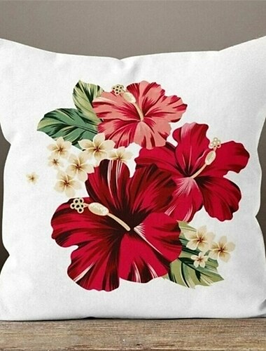  Doppelseitiger Kissenbezug mit Blumenmuster, 1 Stück, weich, dekorativ, quadratischer Kissenbezug für Schlafzimmer, Wohnzimmer, Sofa, Couch, Stuhl