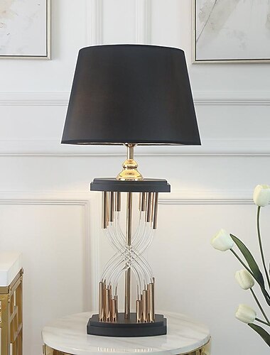  Luxus-Kristall-Tischlampe, dekorative Wohnzimmer-Sofa-Couchtischlampe, Schlafzimmer-Nachttischlampe, einfacher Stil, Freizeitlampe, 110–240 V