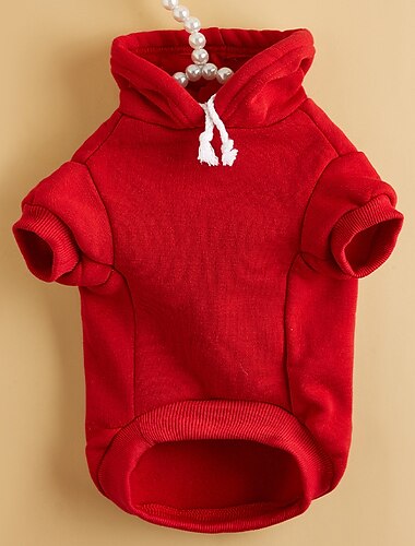  Hund Katze Kapuzensweatshirt Sport & Outdoor Lässig Winter Warm Atmungsaktiv Weich Waschbar Bequem Outdoor Alltagstauglich Hundebekleidung for Bichon Frise Zwergspitz Baby Haustier Papillon Klein