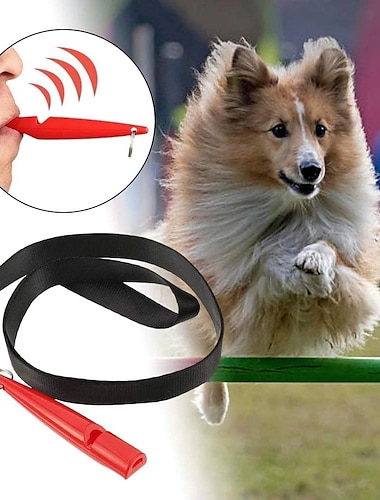  Hundepfeife mit Lanyards, Ultraschall-Hundepfeifen, um das Bellen zu stoppen, lautlose Pfeifen mit hoher Tonfrequenz für das Hundetraining