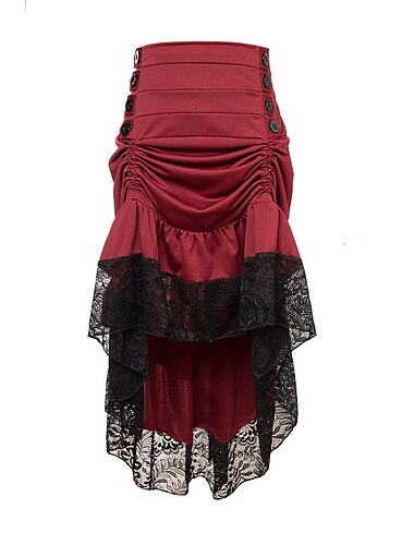  Rétro Vintage Punk & Gothique Steampunk Jupe Femmes Fantaisie Steampunk Mascarade Bal de promo Adulte Jupes