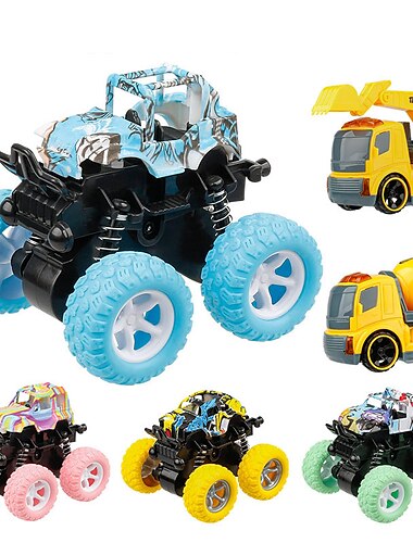  4 stuks lnertial terreinwagen speelgoed superbestendig klimmen automodel babycar kinderen vierwielaandrijving jongen speelgoedauto
