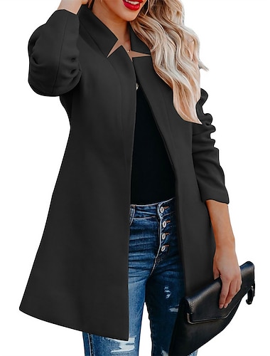  Women's Blazer Open Front Formal Business Office Blazer Suit Spring Jacket Casual Daily Wear with Pockets