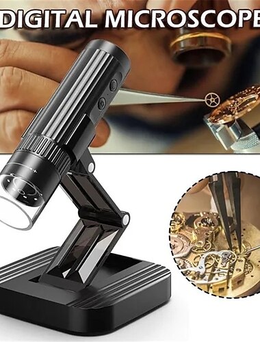 draadloze digitale microscoop 50x-1000x vergroting draagbare handheld usb-microscopen met standaard voor iPhone Android pc