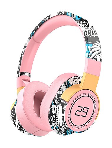  Kabellose Kopfhörer On-Ear Kopfhörer Stereo Ohrhörer Kopfhörer Geräuschunterdrückende kabellose Kopfhörer für Outdoor-Sport und Fitness Geschenke für Männer und Frauen Freund Geschenke