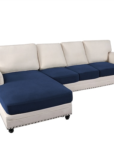  Fundas para sofá seccionales Fundas para sofá elásticas antideslizantes en forma de L, fundas para cojines de asiento de sofá separados Funda para chaise para sofá seccional izquierdo/derecho de 2/3