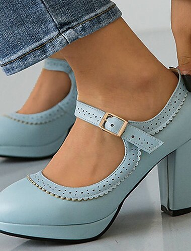  Dames Hoge hakken Pompen Snowboots Grote maten Hak Laarzen Feest Dagelijks Effen Kleur Winter Naaldhak Ronde Teen Modieus Sexy Casual Imitatieleer Leegloper Gesp Zwart Wit Roze