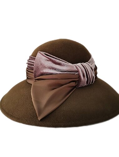  100% wełna Czapki z Kokarda 1 szt. Codzienny / Wyścigi konne / Dzień Kobiet Winieta