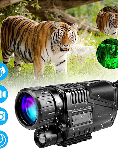  digitális éjjellátó infravörös monokulár 1,5 tft lcd-vel és ir kamerával - 640 x 480 képfelbontás HD rögzítéshez