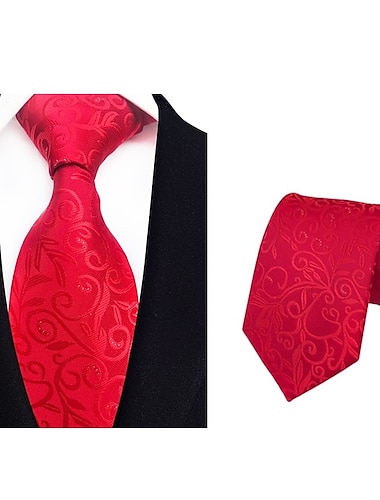 cravatta da uomo - cravatte floreali moda classica festa riunione vestito affari cravatte 1 pz cravatta mens cravatta classica cravatte floreali stampa jacquard cravatta moda vintage formale affari