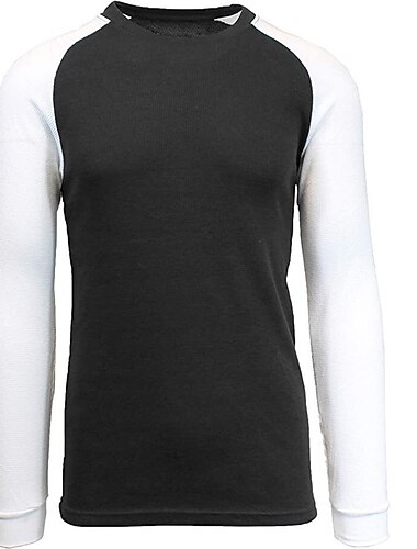  Miesten T-paita Pitkähihainen paita Pitkähihainen Tiukka pyöreä kaula-aukko Syystalvi Väripalikka Raglan Sleeve Muoti Suunnittelija Perus Tilkkutäkki Loma Katu Bile Tumman punainen Musta Valkoinen