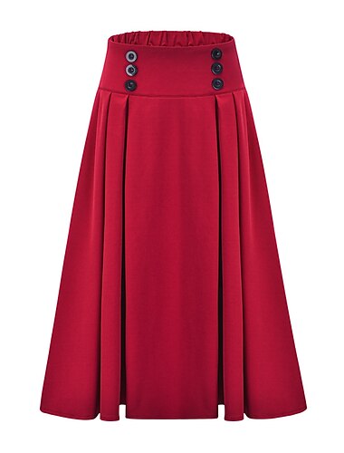  Rétro Vintage Punk & Gothique Steampunk Jupe Femmes Mascarade Bal de promo Enterrement de Vie de Jeune Fille Adulte Jupes