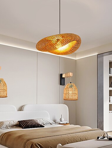  led hengelys rotting 40cm lysekrone 2stk plugg i vegglampe 110-240v