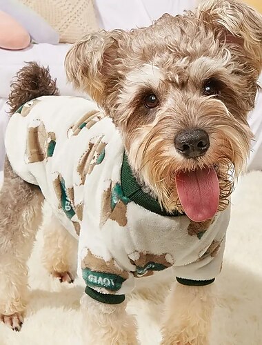  Honden Katten Sweatshirt leuke Style Casual / Dagelijks Winter Warm Ademend Zacht Wasbaar Comfortabel Buiten Casual / Dagelijks Hondenkleding for Bichon Frise pomeranian kleine huisdieren Vlinder