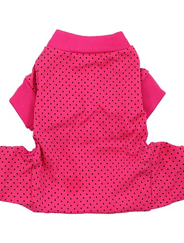  Hund Katze Overall Schlafanzug Klassicher Stil Lässig Winter Atmungsaktiv Weich Waschbar Bequem Alltagstauglich Hundebekleidung for Bichon Frise Zwergspitz Baby Haustier Papillon Klein