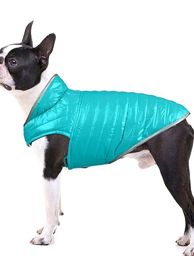  Cane Gatto Cappotto Giacca Moda Festa Riflettente Impermeabile Traspirante A doppia faccia Morbido Natale All'aperto Casual Quotidiano Abbigliamento per Cani for Bichon Frisé Volpino di Pomerania