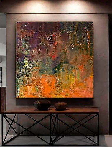  Handgefertigtes Ölgemälde auf Leinwand, Acryl-Wandkunst, Dekoration, modern, abstrakt, für Heimdekoration, gerolltes, rahmenloses, ungedehntes Gemälde