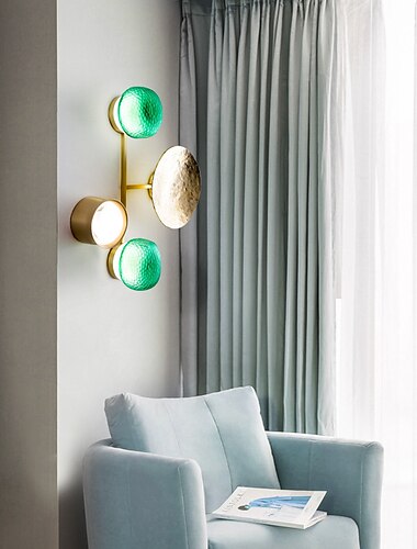  lampada da parete a led applique da parete minimalista per interni in rame di alta qualità lampada da parete lunga per decorazioni per la casa luci da parete per interni per soggiorno camera da letto