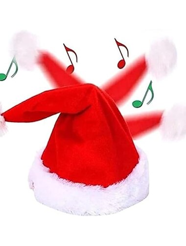  Babbo Natale Cappello di Natale Per uomo Per donna Unisex Da ragazzo Natale Capodanno Mascherata Divertente Feste 1 * Cappello