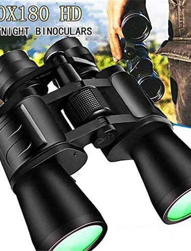  Binóculos extra-longa distância hd 180x100, visão noturna com pouca luz, zoom, para caça, caminhadas, observação de pássaros, presentes