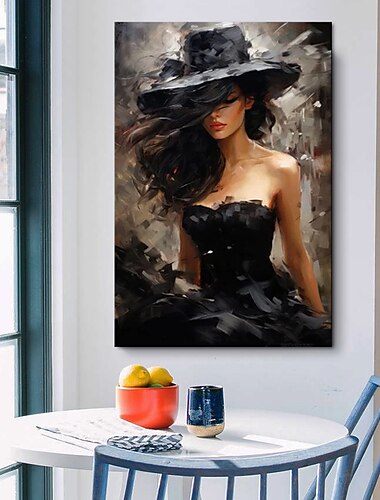 dipinto a olio fatto a mano su tela decorazione della parete di arte figura astratta ritratto ragazza di moda per la decorazione domestica arrotolata senza cornice pittura non stirata