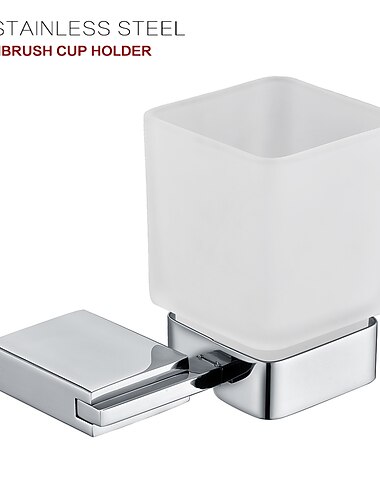  Badezimmer-Zubehör-Set, Handtuchhalter, Zahnbürstenhalter, neues Design, bezaubernd, kreativ, zeitgenössisch, modern, Brille, Edelstahl, Metall, 1 Stück – Badezimmer, Einzel-, Doppel- und 1 Handtuchhalter an der Wand