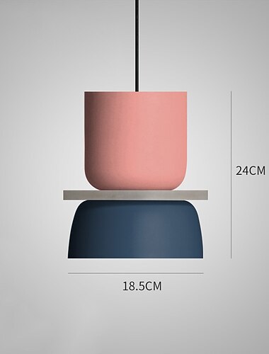  nordisk moderne pendel kreativ macaron farve stalddesign midt århundrede hængende lysarmatur med aluminiumsskærm vintage industriel lysekrone soveværelse farverige loftslamper 110-240v