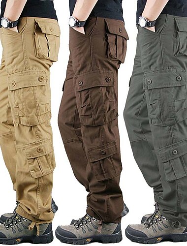  herrlastbyxor militära arbetsbyxor vandring taktiska byxor 8 fickor utomhus ripstop snabbtorkande multifickor stridsbyxor i bomull som andas byxor byxor armégrön svart blå khaki