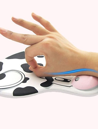  ergonomisk håndleddsstøtte musematte beskytter håndleddet myk behagelig sklisikker skrivebordspute for datakontorspill praktisk musematte forskjellige mønstre