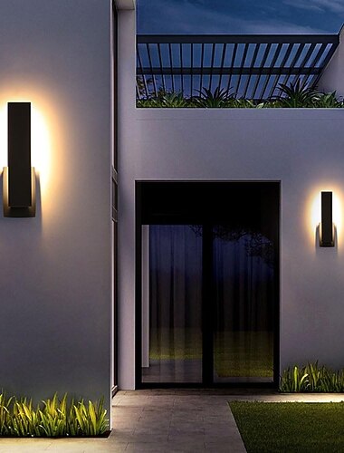 Applique murale LED luminaire applique murale ip65 étanche antirouille aluminium applique lanterne cour jardin balcon villa lumières décoratives 110-240v