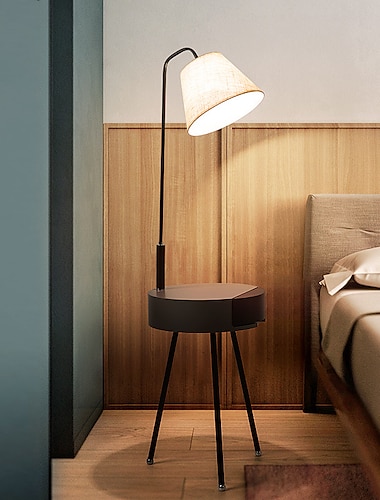  Stehleuchte Umgebungslampen Moderne zeitgenössische / Nordischer Stil LED-Stromversorgung Für Wohnzimmer / Studierzimmer / Büro Holz 90-240V Schwarz / Weiß