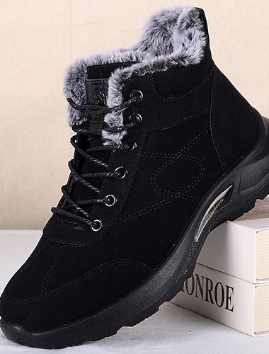  Ανδρικά Μπότες Ρετρό Χειμωνιάτικες μπότες Περπάτημα Καθημερινό Καθημερινά PU Ύφασμα Άνετο Μποτίνια Μοκασίνια Μαύρο Καφέ Άνοιξη Φθινόπωρο
