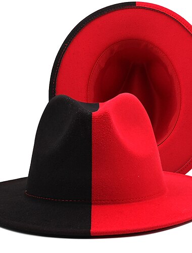  Chapeau de soleil fedora à large bord, chapeau de jazz à la mode, panama pour hommes et femmes, vacances, super bol de pied, fête du dimanche