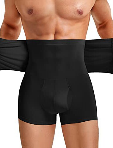  Hombre Pantalones cortos activos Pantalones Cortos de Compresión Pantalón Corto Running Shorts de gimnasio Deportes Noche Fin de semana Estiramiento alto Reductor del Sudor Barriga de compresión Plano