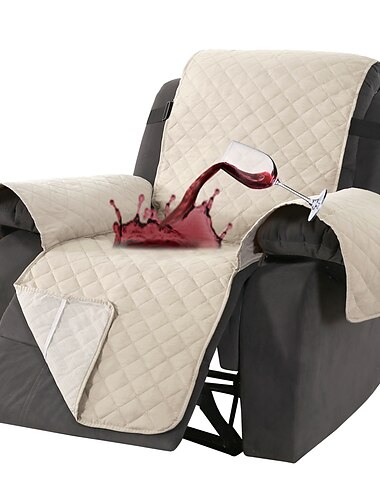 Wasserdichter Bezug für Liegestühle, gesteppt, für große Liegestühle, Schonbezug für den Sitz, wendbar, waschbar, Schutz mit elastischen, verstellbaren Trägern für Kinder und Haustiere