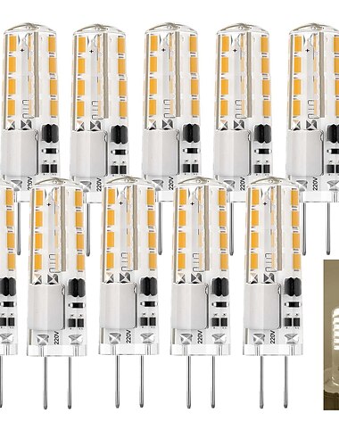  10 db 2 W LED betűzős izzók 200 lm G4 T 32 LED gyöngyök SMD 3014 Meleg fehér Hideg fehér Természetes fehér 220-240 V 110-130 V