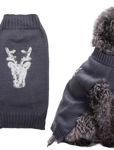  Chien Chat Pull Fête Occasionnel Hiver Respirant Doux Lavable Confortable Noël Extérieur Décontracté Quotidien Vêtements pour Chiens for Bichon Frisé Spitz Nain Bébé Animal Papillon Petit