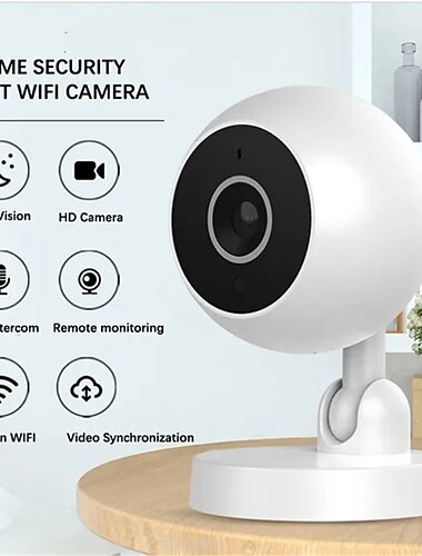  1080p kabellose WLAN-Smart-Home-Netzwerkkamera, Fernsprechanlage, HD-Sicherheitsüberwachungskamera für Haustier, Baby, ältere Eltern, Monitor
