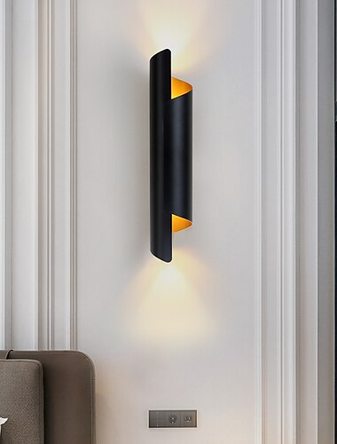  wandlamp wandlamp massief koper modern, minimalistisch, woonkamer, warm, slaapkamer, bedlampje, gangpad, wandlamp, nordic creatieve rol 110-240v