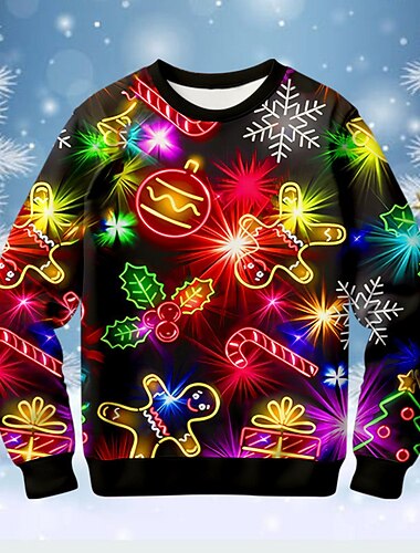 Новогодняя тематика Мальчики 3D Пряничные человечки Толстовка Pullover Длинный рукав 3D печать Осень Зима Мода Уличный стиль Круто Полиэстер Дети 3-12 лет на открытом воздухе Повседневные Стандартный   Новогодняя тематика Мальчики 3D Пряничные человечки Толстовка Pullover Длинный рукав 3D печать Осень Зима Мода Уличный стиль Круто Полиэстер Дети 3-12 лет на открытом воздухе Повседневные Стандартный