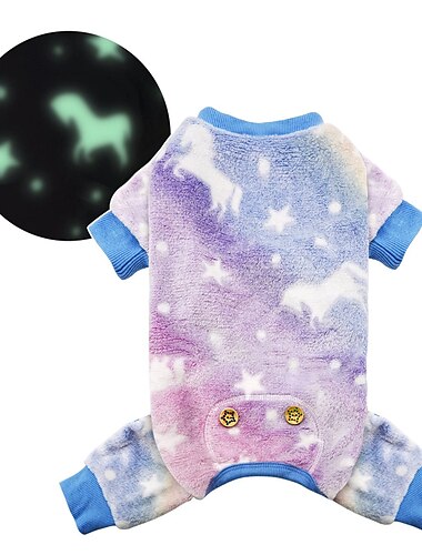  Honden Katten Pyjama Modieus Zoet Winter Warm Ademend Zacht Wasbaar Comfortabel Kerstmis Halloween Buiten Bed Casual / Dagelijks Hondenkleding for Bichon Frise pomeranian kleine huisdieren Vlinder