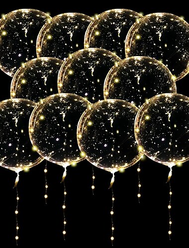  светодиодные шары светящиеся вечеринки свадебные принадлежности украшения прозрачный пузырь украшения день рождения свадьба светодиодные шары гирлянды рождественский подарок